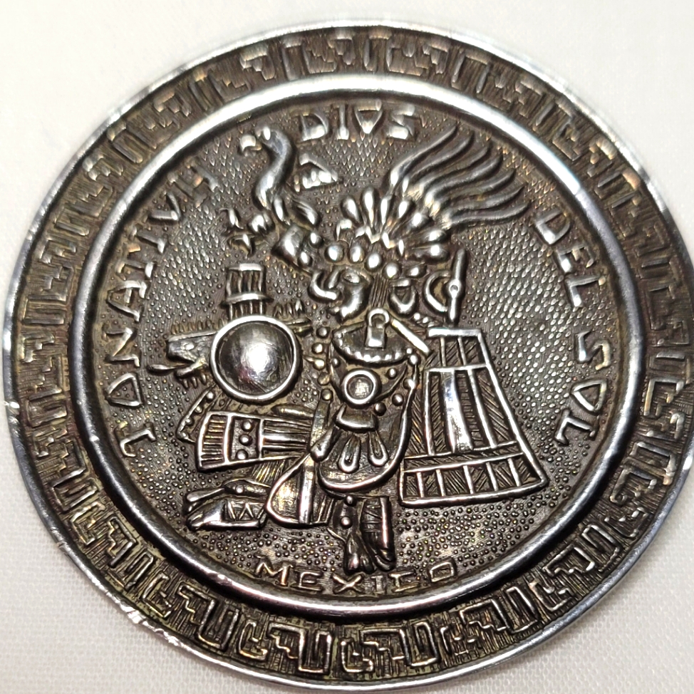 925 Silver Vintage Hecho En Mxico Pendant 380$